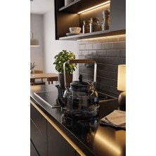Sepetçi Baba Dora 1200 ml Isıya Dayanıklı Cam Demlik Bambu Saplı  - 165