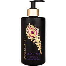 Dexclusive 400 ml Luxury Banyo Konsepti Losyonlu Sıvı Sabun Beyaz Renk ile Nemlendirici Etki