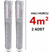 Tex Republic (2 Adet) Alas Pencereli Halı Hurcu /halı Saklama 4m2 Standart (38*170 Cm)