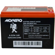 Moto Prime 12V-24 Amper [yatık] [185*105*130 Mm] E-Bıke Akü - Monero