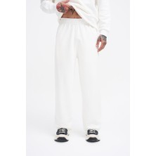 Machinist Clothing Erkek Basic Diagonal Baggy Eşofman Altı Ekru