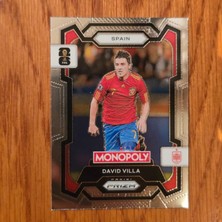 Panini Prizm Monopoly David Villa No. 44 Lisanlı Oyun Kartları - Silver