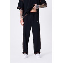 Machinist Clothing Erkek Stradie Stittch Pantolon Siyah