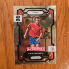 Panini Prizm Monopoly Andrés Iniesta No. 43 Lisanlı Oyun Kartları - Silver
