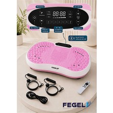 Fegel FG-6500 Titreşimli Fitness Platformu | Uzaktan Kumanda, Bluetooth Hoparlör | 99 Hız Seviyesi & Fitness ve Yağ Yakım Destekli Spor Aleti | Masaj Egzersiz Titreşim Aleti