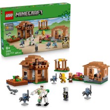 LEGO Minecraft Evoker Köy Saldırısı 21596 – 9 Yaş ve Üzeri Çocuklar Için 11 Figür Içeren Yaratıcı Oyuncak Yapım Seti (607 Parça)