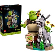 LEGO Shrek: Şrek, Eşek ve Çizmeli Kedi 72423 - Yetişkinler Için Duruşu Ayarlanabilir Yaratıcı Model Yapım Seti (1403 Parça)