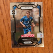 Panini Prizm Monopoly Paolo Maldini No. 37 Lisanlı Oyun Kartları - Silver
