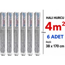 Tex Republic (6 Adet) Alas Pencereli Halı Hurcu /halı Saklama 4m2 Standart (38*170 Cm)