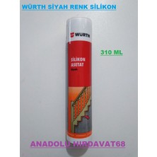 Wrt Siyah Renk Silikon Güçlü Silikon Yapıştırıcı Siyah Renk 310ML Germany
