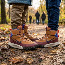 Nike Terrascout (Ps) Çocuk Botu Açık Kahverengi - Kışlık Polar Astarlı Cırt Cırtlı Bot | IH7681-200 | Dar Kalıp 1 Beden Büyük Alınız |