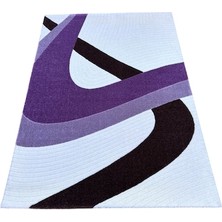 Burak Halı Samyeli 10818 Wn 125X180 Lila Beyaz Kahve 2,25 M2