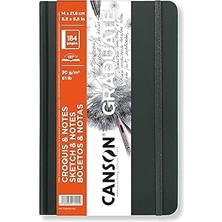 Uravas Store Canson Graduate Book Eskiz Defteri, Çok Düz, 90 G/m², Sert Eskiz Defteri, 14 x 21,6 Cm, Beyaz, 184