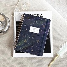 Uravas Store Paperora A5 Spiralli Süresiz Planlayıcı Ajanda Galaksi - 15X21