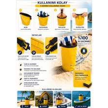 UltraMint Su Geçirmeyen 10 Lt Sarı Çanta, Hafif ve Dayanıklı, Çok Amaçlı Kullanım