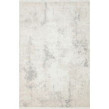Akbel Halı Lagos Lgs 25 Krem Bej Xw - Eskitme Desenli Modern Halı Hav Toz Vermez Saçaklı Makine Halısı