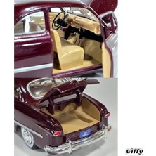 Hype Store Giffy / 1949 Coupe 1:24 Ölçek Die-Cast Kutulu Full Metal Koleksiyonluk Oyuncak Klasik Araç Model Araba Kahverengi (Kahverengi)