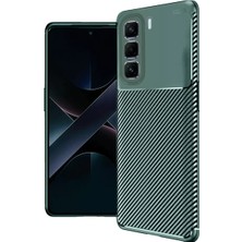 Esplendor Newface Infinix Hot 50 Pro Plus 4g Auto Focus Karbon Kapak - Koyu Yeşil