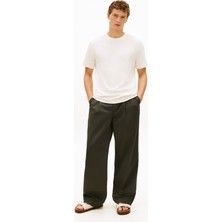Tommy Hilfiger Scrıpt Lıght Interlock Tee Erkek Sarı T-Shirt - MW0MW42391