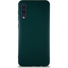 Hype Store Galaxy A50 ile Uyumlu Kılıf Soft Premier Renkli Silikon Kapak - Yeşil