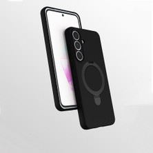 Hype Store Galaxy S25 Fe ile Uyumlu Kılıf Magsafe ile Uyumlu Z-Samara Kapak Şarj Özellikli Stand Olabilen Galaxy S25 Fe Kilif Siyah