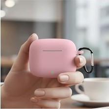 Hype Store Caseonn Kılıf Askı Aparatlı Mat Silikon Pembe Pembe Freebuds Se 4 Anc ile Uyumlu