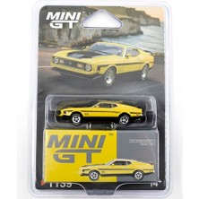 Mını Gt Ford Mustang Mach 1 Grabber Yellow Blister Paket 1:64 Model Araba MGT01139-BL