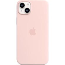 Hype Store 14 Plus Için Magsafe Özellikli Silikon Kılıf - Puslu Pembe ​​​​​​​