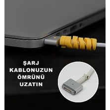 Hype Store Happy 10 Adet Spiral Esnek Silikon Kablo Koruyucu - Micro USB ve Type-C ve Diğer Tüm Kablolar Için Uygun Kablo Koruyucu 4 Farklı Renk Kablo Koruyucu