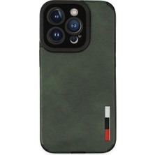 Vintessy Apple Iphone 14 Pro Max Kılıf Loop Deri Silikon - Yeşil