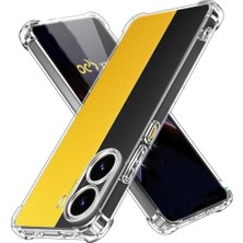Hype Store X7 Pro Ile Uyumlu Yüksek Kalite Köşe Korumalı Darbe Emici Yapı Şeffaf Silikon Telefon Kılıfı-Sr