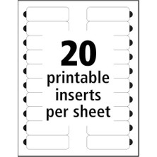 Hype Store Mighty Rozeti, 1" x 3" Gümüş Isim Etiketi, 50 Kimlik Rozeti, Lazer Yazıcılar Için 120 Ek Parça (71208)
