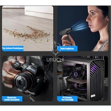 Hype Store X3 2026 Elektrikli Hava Üfleyici & Vakum – 130000 Rpm Süper Güçlü, 3 Kademeli Ayar, Kablosuz, Şarjlı Turbo Toz Üfleyici ve Toz Çekici, Bilgisayar, Klavye, Ev, Araç, Dış Mekan Kullanımı, Çantalı
