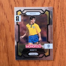 Panini Prizm Monopoly Bebeto No. 20 Lisanlı Oyun Kartları - Silver