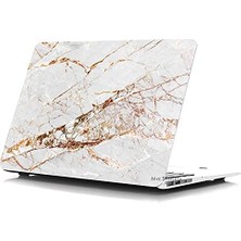 Hype Store MacBook Pro 13 Inç M1 M2 Kılıf A2338 A1708 Uyumlu Sert Kapak | Usb-C 2016-2022 Mermer Desenli Hard Koruyucu Sarı
