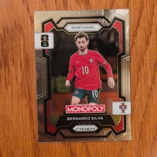 Panini Prizm Monopoly Bernardo Silva No. 33 Lisanlı Oyun Kartları - Silver