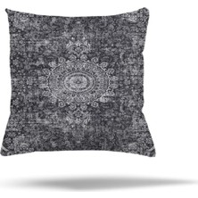 Hype Store Pelangi Patchwork Çiçek Desen Etnik Gizli Fermuarlı Yastık Kılıfı Kırlent Kılıfı Koltuk Yastık Kılıfı, 45 x 45