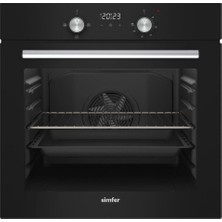 Simfer SB8203 4 Programlı Siyah Cam Power Turbo Ankastre Fırın