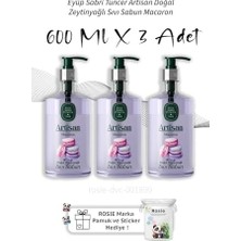 Hype Store Artisan Doğal Zeytinyağlı Sıvı Sabun Macaron 600 ml X3