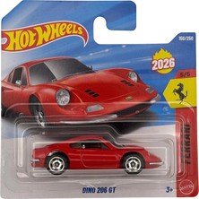 Hot Wheels Ferrari Dino 206 Gt Red JJH56