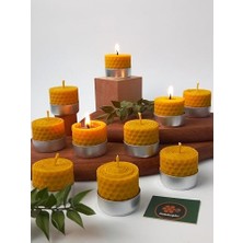 Hype Store (12 Adet) Sarma Tealight Mum 3,5cm X3CM Doğal Petek Mum
