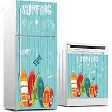Hype Store Buzdolabı ve Bulaşık Makinası Beyaz Eşya Kaplama Surfing
