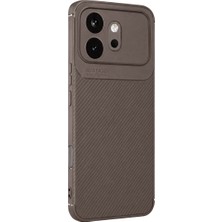The Gencoo Huawei Honor 600 Auto Focus Karbon Kapak - Gri