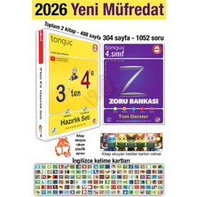 Tonguç Akademi 3'ten 4'e Hazırlık Seti 2026 Yaz Tatili 4. Sınıf Tüm Dersler Zoru Bankası Ingilizce Kelime Set
