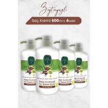 Hype Store Doğal Zeytinyağlı Saç Kremi 600 ml x 4 Adet
