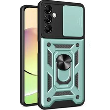 Esplendor Newface Samsung Galaxy S24 Fe Pars Lens Yüzüklü Silikon - Yeşil