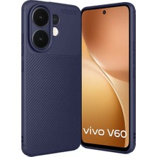Esplendor Newface Vivo V60 5g Auto Focus Karbon Kapak - Lacivert