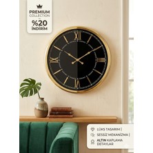 Gold Duvarsaati 40 cm Lüstasarım Duvar Saati