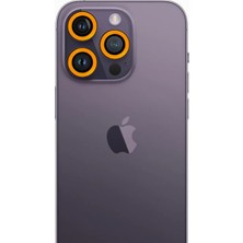 Esplendor Newface Apple iPhone 12 Pro Max Neon Fosforlu Kamera Lens - Sarı