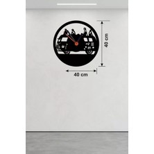 Esplendor Fitness Motivasyon Tasarım Ahşap Duvar Saati - 40X40 cm Sporcu Hediyesi